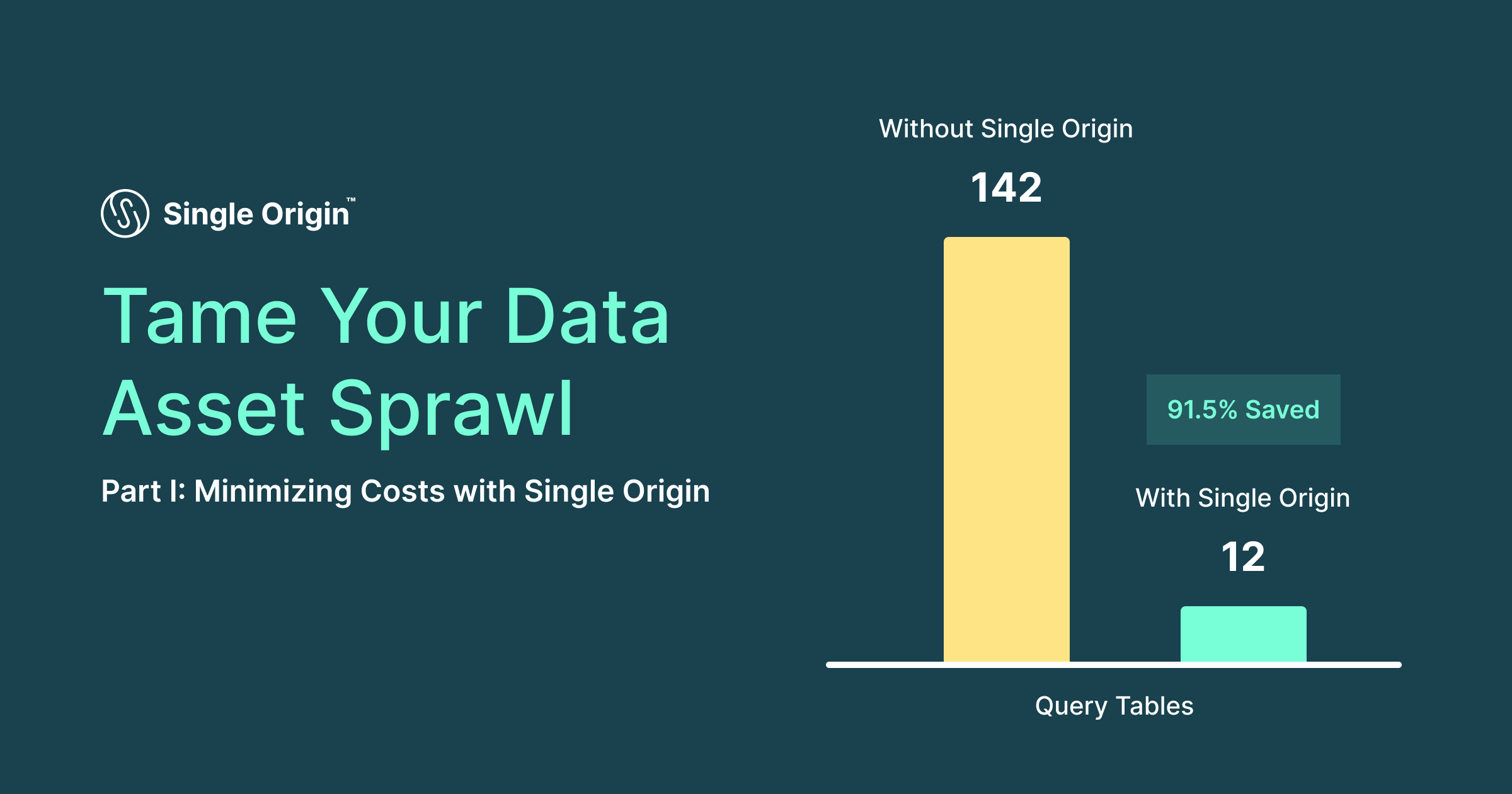 Tame Your Data Asset Sprawl Part I: Minimizing Costs with Single Origin